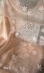 Load image into Gallery viewer, Women&#39;s Lakhnavi Handcrafted Organza Chikankari Unstitched Full Suit Material - HONC0287045
