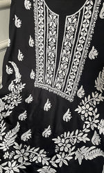 Load image into Gallery viewer, Arisha Women's Lucknowi Handcrafted Modal Cotton Chikankari Unstitched Suit Material - HONC0275938