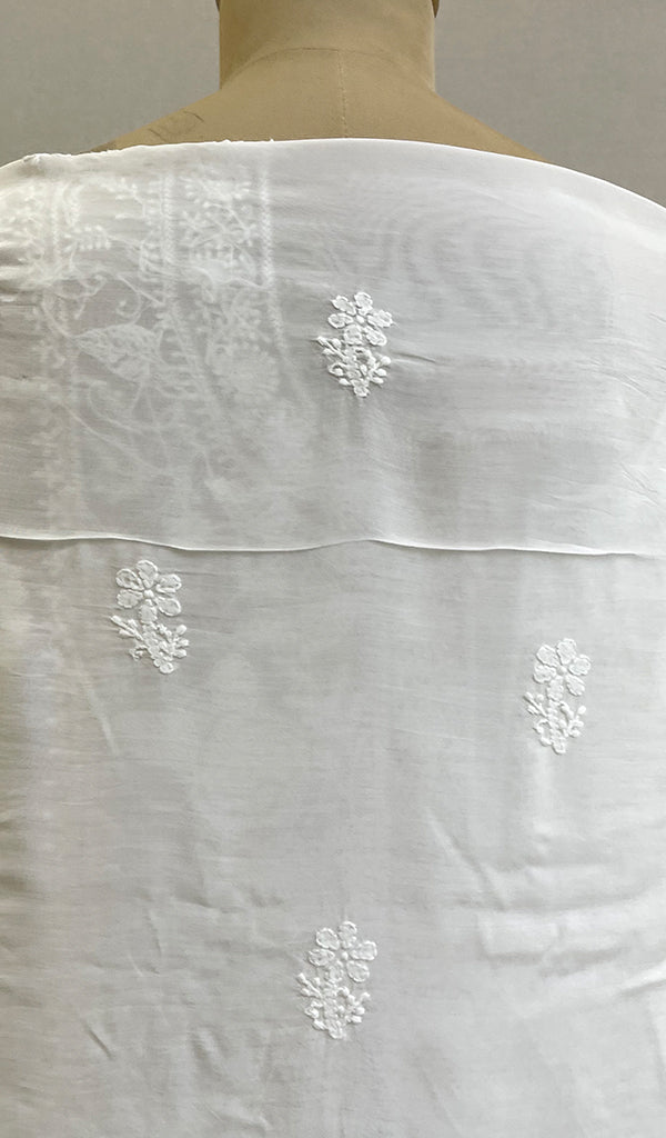 Women's Lakhnavi Handcrafted Muslin Chikankari Kurta And Dupatta Set -  HONC0202596