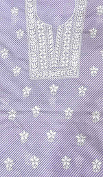 将图像加载到图库查看器中， Women&#39;s Lakhnavi Handcrafted Cotton Chikankari Unstitched Kurti Fabric - HONC0192307
