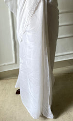 Load image into Gallery viewer, Women&#39;s Lakhnavi Handcrafted Mul Chanderi Chikankari Saree - HONC0300001

