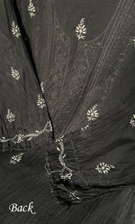 Load image into Gallery viewer, Women's Lakhnavi Handcrafted Mul Chanderi Semi - Stitched Kurta And Dupatta Set - HONC0157508