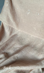 Load image into Gallery viewer, Women's Lakhnavi Handcrafted Mul Chanderi Unstitched Kurta And Dupatta Set- HONC0305207