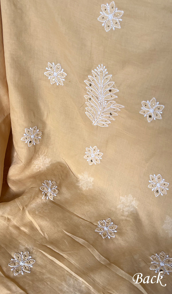 Women's Lakhnavi Handcrafted Cotton Chikankari Suit Material - HONC0239982