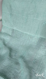 Load image into Gallery viewer, Women's Lakhnavi Handcrafted Mul Chanderi Unstitched Chikankari Full Suit Material - HONC0345043