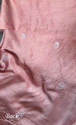 Load image into Gallery viewer, Women's Lakhnavi Handcrafted Munga Silk Unstitched Chikankari Kurta And Dupatta Set- HONC0267021