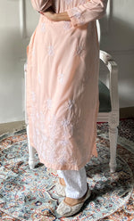 Load image into Gallery viewer, Women's Lucknowi Handcrafted Cotton Chikankari Kurti - HONC0330720