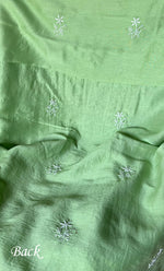 Load image into Gallery viewer, Women&#39;s Lakhnavi Handcrafted Mul Chanderi Unstitched Kurta And Dupatta Set- HONC0281999
