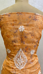 Load image into Gallery viewer, Women&#39;s Lakhnavi Handcrafted Kota Cotton Chikankari Unstitched Kurti Fabric - HONC0122012
