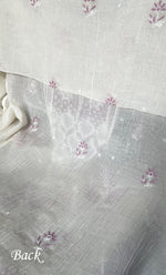 Load image into Gallery viewer, Women's Lakhnavi Handcrafted Unstitched Mul Chanderi Kurta And Dupatta Set - HONC0319478