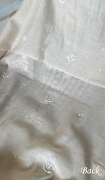 Load image into Gallery viewer, Women&#39;s Lakhnavi Handcrafted Mul Chanderi Chikankari Full Suit Material - HONC0279289
