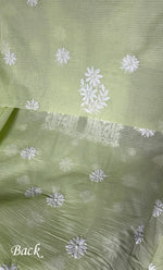 Load image into Gallery viewer, Women's Lakhnavi Handcrafted Kota Cotton Unstitched Kurta And Dupatta Set- HONC0318730