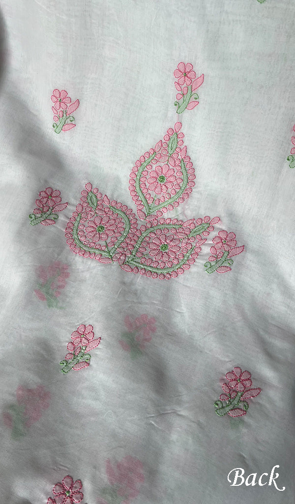 Misba Women's Lakhnavi Handcrafted Cotton Chikankari Suit Material - HONC0291808