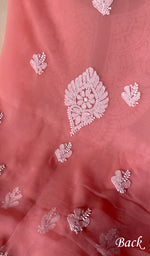 Load image into Gallery viewer, Women&#39;s Lucknowi Handcrafted Faux-Georgette Chikankari Suit Material - HONC0263004
