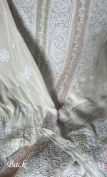 将图像加载到图库查看器中， Women&#39;s Lucknowi Handcrafted Viscose Georgette Chikankari Anarkali and Dupatta Set- HONC0281911
