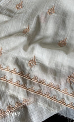 将图像加载到图库查看器中， Mehr Women&#39;s Lakhnavi Handcrafted Maheshwari Mul Chanderi Unstitched Kurta And Dupatta Set - HONC0278923
