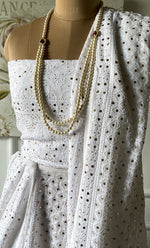 Load image into Gallery viewer, Women&#39;s Lakhnavi Handcrafted Bridal Viscose Georgette Chikankari Lehenga Set - HONC0288657
