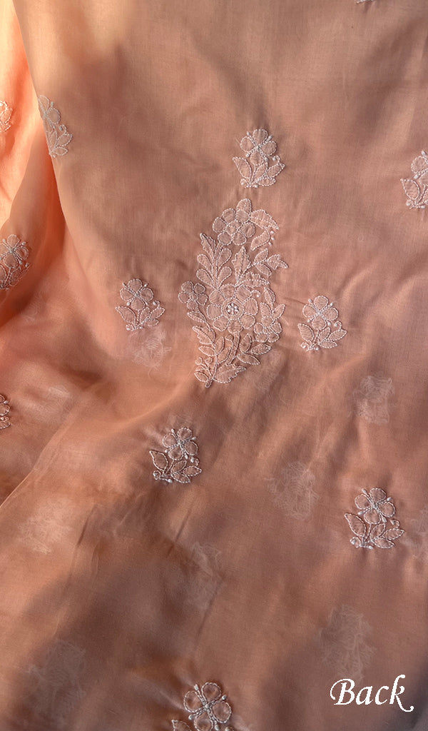 Women's Lakhnavi Handcrafted Cotton Chikankari Suit Material - HONC0294093
