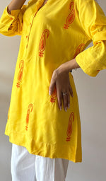 Load image into Gallery viewer, Aamna Women's Lakhnavi Handcrafted Cotton Chikankari Top - HONC0325816