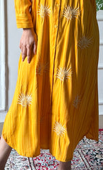 Load image into Gallery viewer, Vaishali Women's Lucknowi Handcrafted Cotton Chikankari Long Dress - HONC0341129