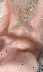 将图像加载到图库查看器中， Alfia Women&#39;s Lakhnavi Handcrafted Pure Organza Chikankari Unstitched Kurta And Dupatta Set- HONC0786056
