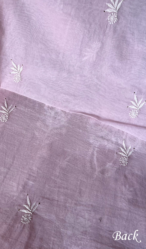 Women's Lakhnavi Handcrafted Mul Chanderi Kurta And Dupatta Set - HONC0266980