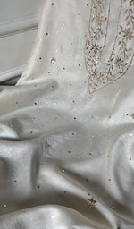 Load image into Gallery viewer, Lucknowi Handcrafted Chanderi Silk Chikankari Unstitched Men's Kurta Fabric - HONC0304298