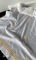 Load image into Gallery viewer, Women&#39;s Lakhnavi Handcrafted Cotton Chikankari Unstitched Kurti Fabric - HONC0318058
