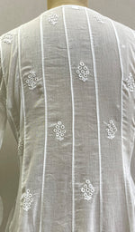 将图像加载到图库查看器中， Women&#39;s Lucknowi Handcrafted Cotton Chikankari Anarkali Dress - HONC0206764
