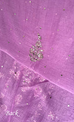 Load image into Gallery viewer, Women&#39;s Lakhnavi Handcrafted Mul Chanderi Unstitched Chikankari Full Suit Material - HONC0323631
