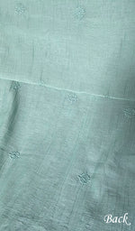 Load image into Gallery viewer, Women's Lakhnavi Handcrafted Mul Chanderi Unstitched Chikankari Full Suit Material - HONC0345050