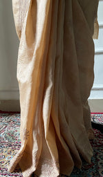 将图像加载到图库查看器中， Women's Lakhnavi Handcrafted Tussar Silk Chikankari Saree - HONC0331050