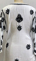 Load image into Gallery viewer, Women&#39;s Lucknowi Handcrafted Muslin Chikankari Kurti - HONC0177454
