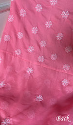 Load image into Gallery viewer, Women&#39;s Lakhnavi Handcrafted Unstitched Cotton Chikankari Suit Material - HONC0289732
