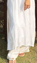 将图像加载到图库查看器中， Women&#39;s Lucknowi Handcrafted Cotton Chikankari Kurti - HONC02258600
