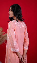 Load image into Gallery viewer, Rupam Women&#39;s Lucknowi Handcrafted Modal Cotton Chikankari Kurti - HONC0211900
