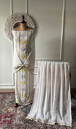 将图像加载到图库查看器中， Women's Lucknowi Handcrafted Viscose Georgette Unstitched Chikankari Kurta and Dupatta Set- HONC0329580