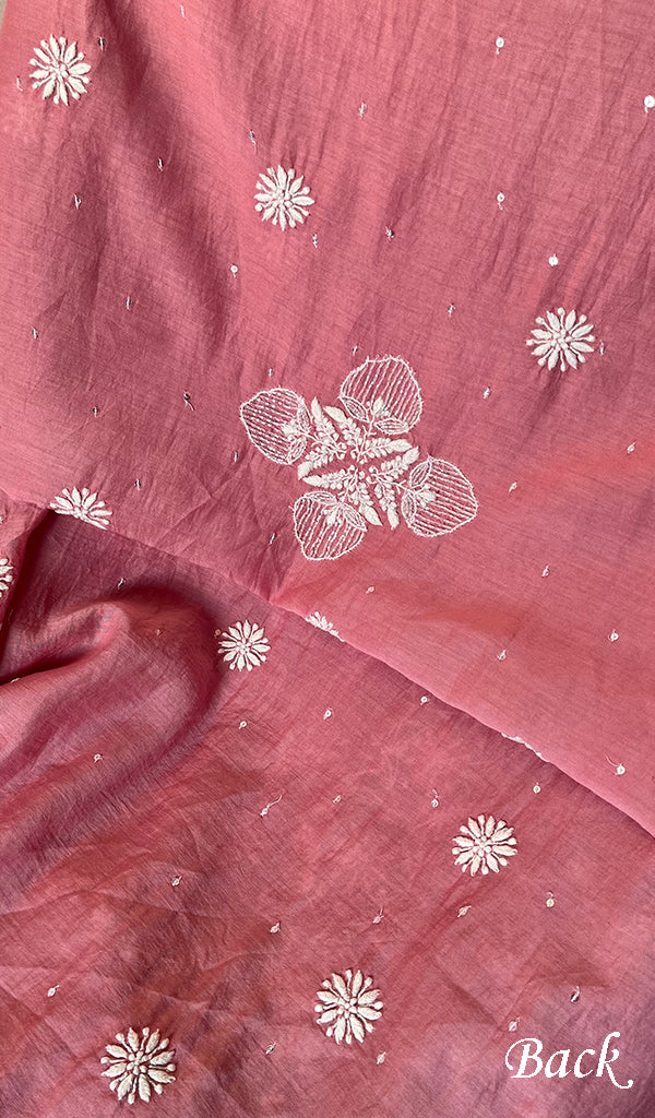 Women's Lakhnavi Handcrafted Mul Chanderi Kurta And Dupatta Set - HONC0288979