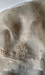 Load image into Gallery viewer, Marifa Women&#39;s Lakhnavi Handcrafted Pure Organza Chikankari Unstitched Kurta And Dupatta Set- HONC0300635
