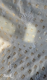 Load image into Gallery viewer, Women&#39;s Lucknowi Handcrafted Chanderi Silk Chikankari Kurta Dupatta Set - HONC0295425
