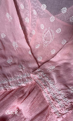 Load image into Gallery viewer, Sehmat Women&#39;s Lakhnavi Handcrafted Kota Cotton  Semi -Stitched Angrakha And Dupatta Set- HONC0301720
