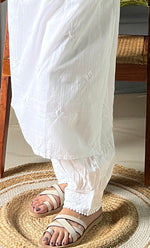 将图像加载到图库查看器中， Women&#39;s Lucknowi Handcrafted Cotton Chikankari Kurti - HONC0270124
