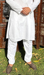 Load image into Gallery viewer, Men's Lucknowi Handcrafted Cotton Chikankari Kurta - HONC0337903