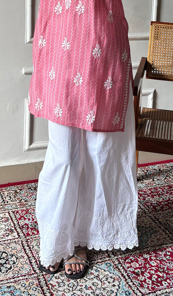 Sezuka Women's Lakhnavi Handcrafted Cotton Chikankari Top - HONC0350786