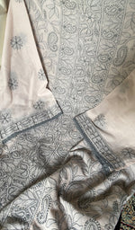 Load image into Gallery viewer, Hiba Women's Lakhnavi Handcrafted Unstitched Cotton Chikankari Suit Material - HONC0348836