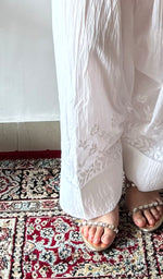 Women's Lucknowi Handcrafted Cotton Chikankari Farshi Salwar - HONC0383621