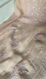 将图像加载到图库查看器中， Women's Lakhnavi Handcrafted Mul Chanderi Unstitched Kurta And Dupatta Set - HONC0344198