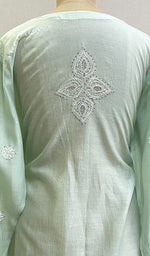 将图像加载到图库查看器中， Women&#39;s Lakhnavi Handcrafted Maheshwari Mul Chanderi Semi - Stitched Chikankari Top - HONC0210666
