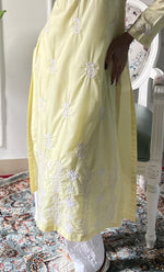 将图像加载到图库查看器中， Women's Lucknowi Handcrafted Cotton Chikankari Kurti - HONC0330718