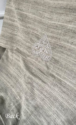 Load image into Gallery viewer, Lucknowi Handcrafted Cotton Chikankari Unstitched Men&#39;s Kurta Fabric - HONC0306857
